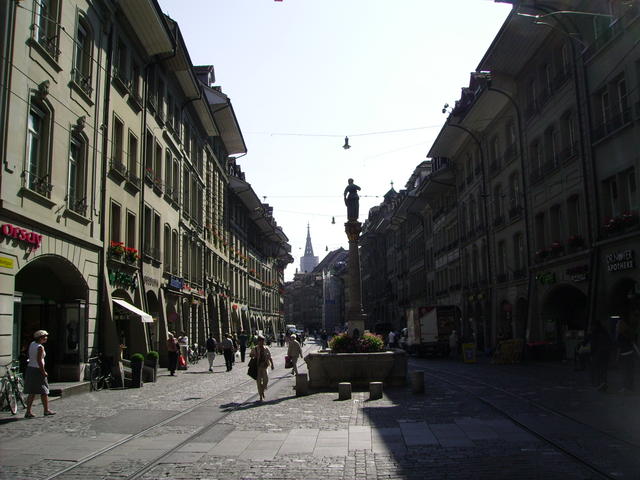 Down the main street