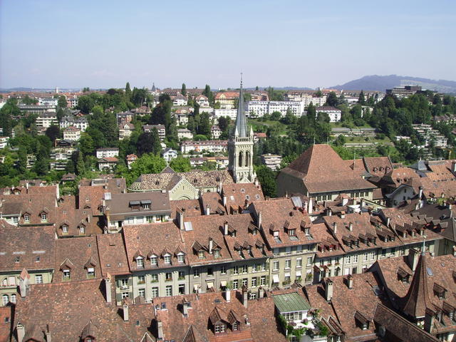 Views of Bern from the church tower.