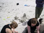 Further along with the sandcastles