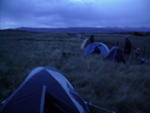 Camping on the side of the track, second night