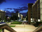Uni of NSW campus at night